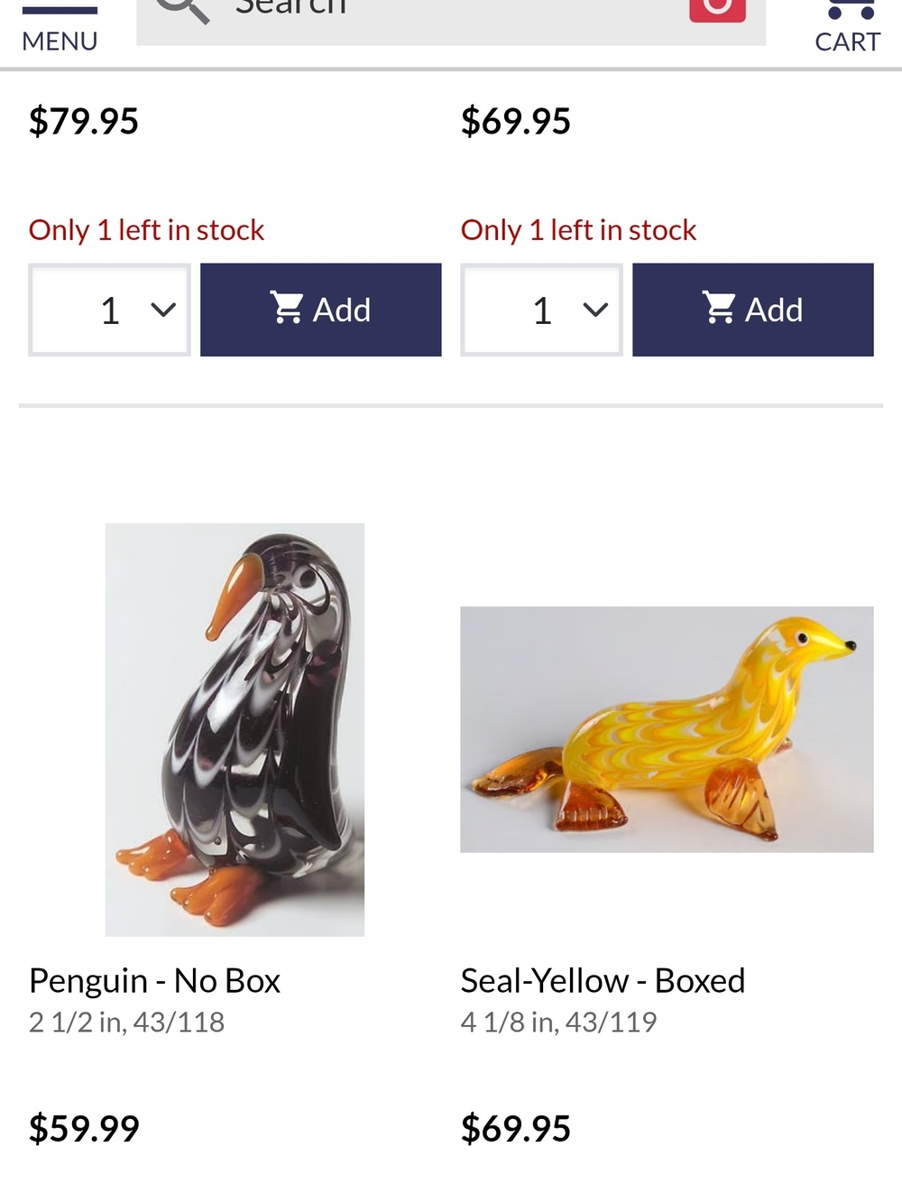 🦭Set 3 Glass Seals Fitz & Floyd Yellow Hand-Blown Glass Seal Sea Lion Figurines - Picture 8 of 8